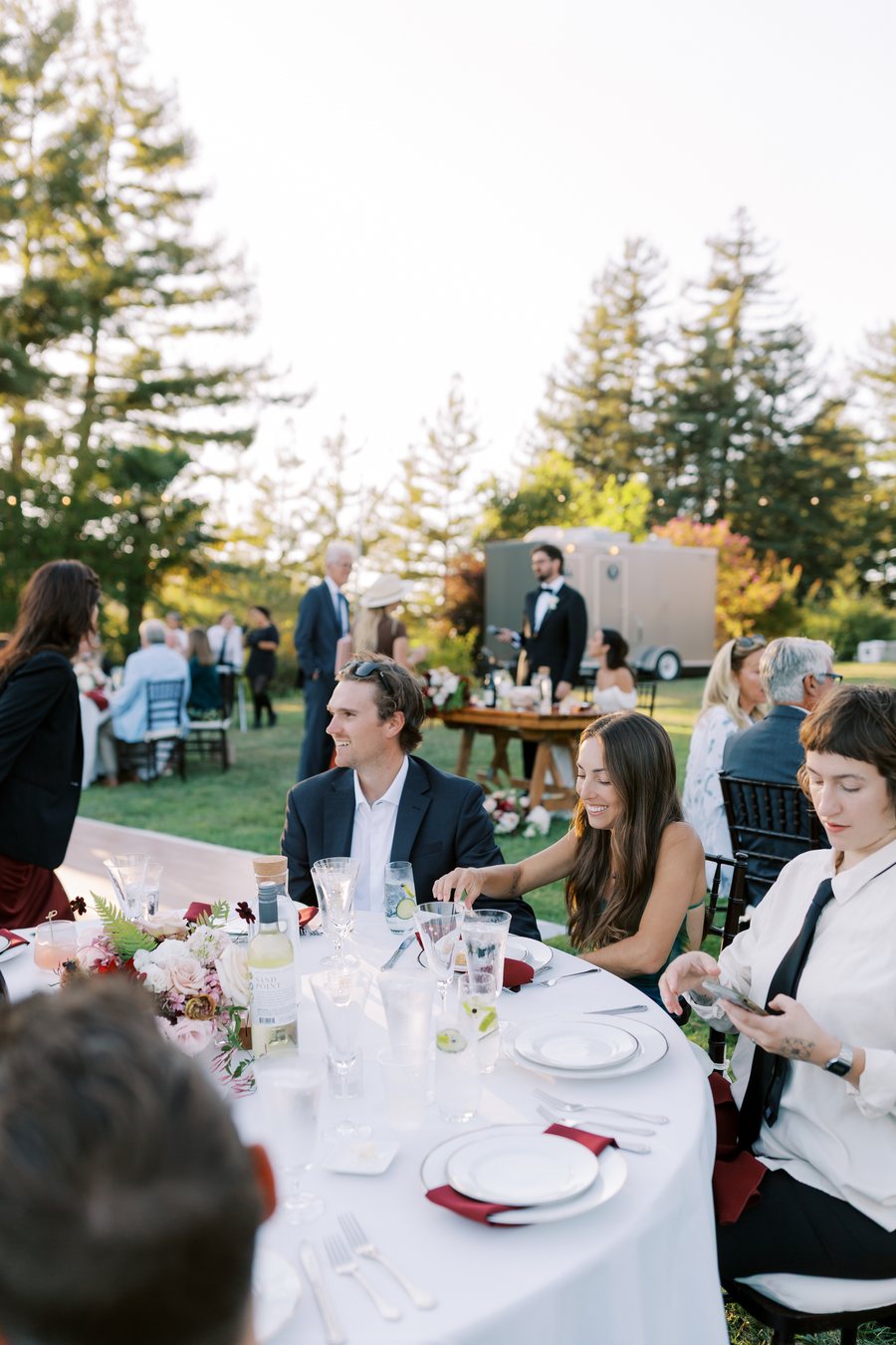 Golden hour reception