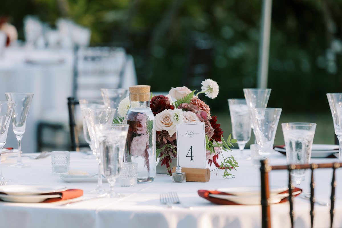 Reception tablescape